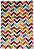 Tapis Graphique Multicolore CHEVRON BOUTIK | Royaume du Tapis
