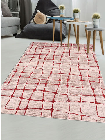 Tapis Graphique Rouge BC SOFIA