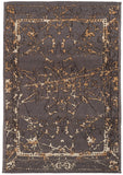 Tapis Gris Abstrait kilim DESTRUCTURAL | Royaume du Tapis