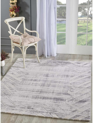 Tapis Gris clair design abstrait KHY NIVEN