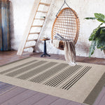 Tapis Kilim Taupe motif graphique FINCAU LL