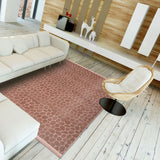 Tapis Marron uni en polyester kilim PERODE