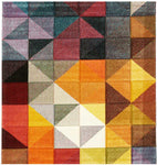 Tapis Multicolore Graphique géométrique MATRIX