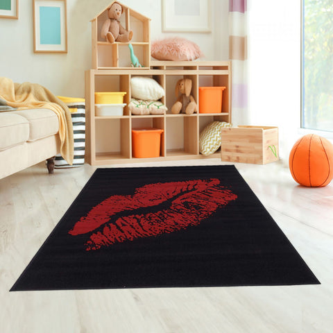 Tapis Noir Design AF REDKISS