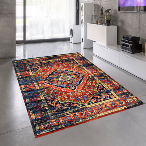 Tapis Design Oriental Multicolore MADALYON