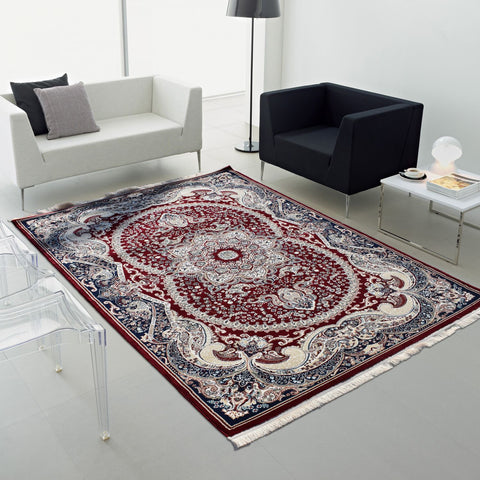 Tapis Oriental Rouge pour salon TABRA