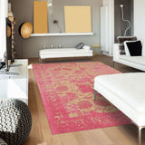 Tapis Rétro-Vintage Rose kilim fait main NEWS DESSE