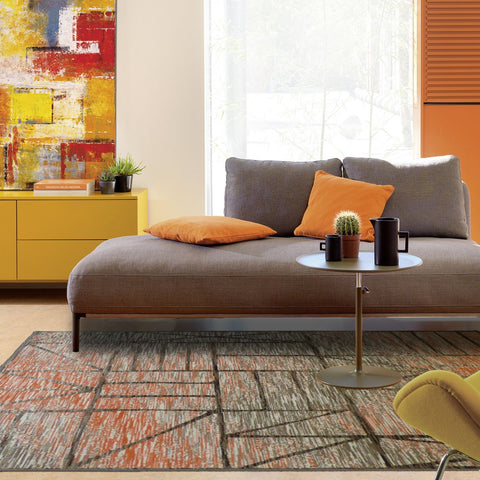 Tapis Scandinave Orange dégradé GEOFASS