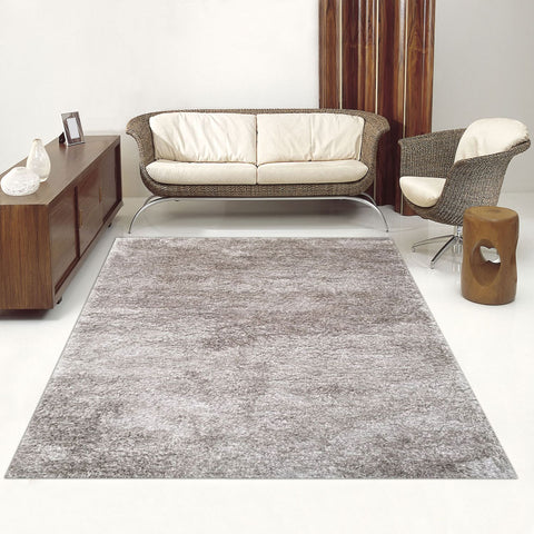 Tapis Shaggy Gris Uni doux SG LUXE