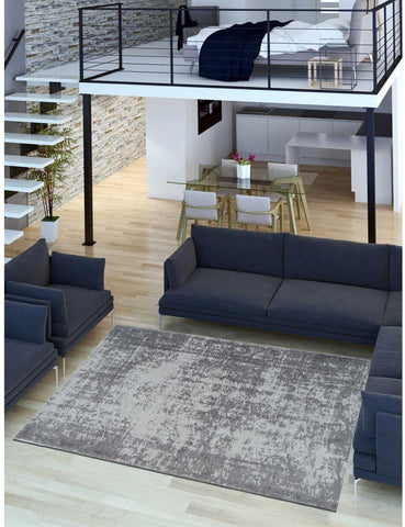 Tapis Vintage Gris kilim fait main SILANA