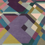 Tapis Violet Seventies en Laine MOSAIC