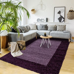 Tapis Violet Shaggy ultra moelleux FUZ