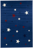 Tapis de Chambre Bleu enfants étoiles NIGHTSKY | Royaume du Tapis