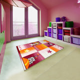 Tapis de Chambre Fille Rose PRINCESSE