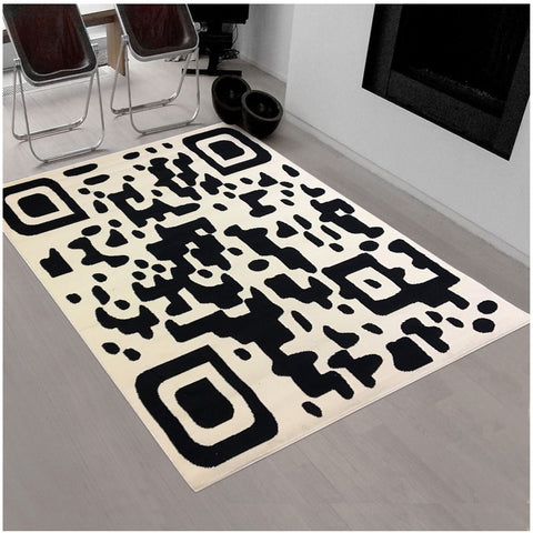 Tapis de Chambre Noir Original BC QR CODE