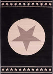 Tapis de Chambre Noir étoile AF AITOLI | Royaume du Tapis