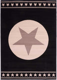 Tapis de Chambre Noir étoile AF AITOLI | Royaume du Tapis