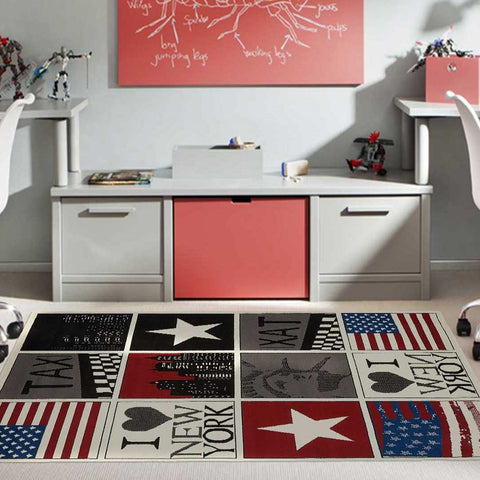 Tapis de Chambre Rouge BC NEW YORK US