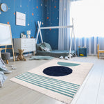 Tapis de Chambre Shaggy Bleu LIKAMO