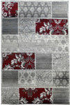 Tapis de Salon Design Floral Gris GEORIEN | Royaume du Tapis