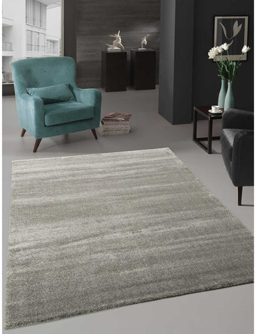 Tapis de Salon Design Gris Uni TOPAL LUXE