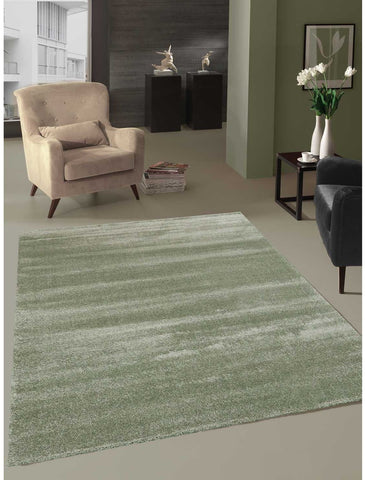 Tapis de Salon Design Vert Uni TOPAL LUXE