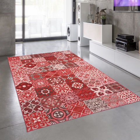 Tapis de Salon Graphique corail BC FAIAN