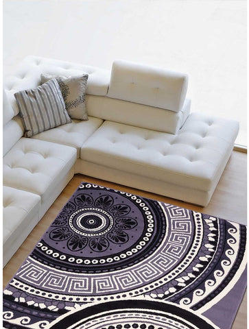 Tapis de Salon Gris style Baroque BC FLORIDA