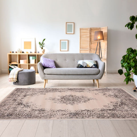 Tapis de Salon Gris style Vintage VINTOR