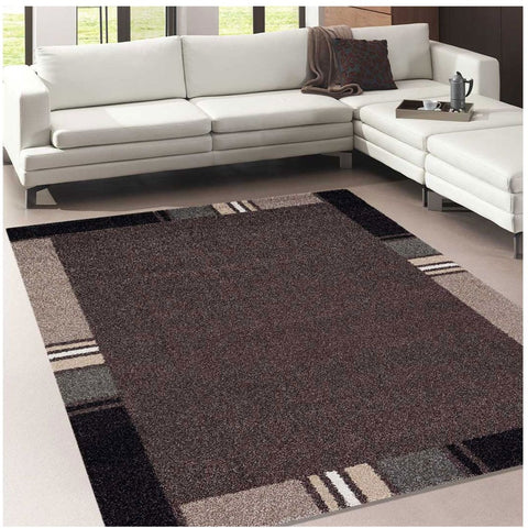 Tapis de Salon Marron motif Graphique ZAQUO