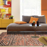 Tapis de Salon Moderne Orange ORANCA