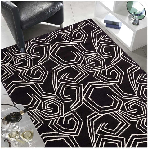 Tapis de Salon Noir Moderne AF OSLO