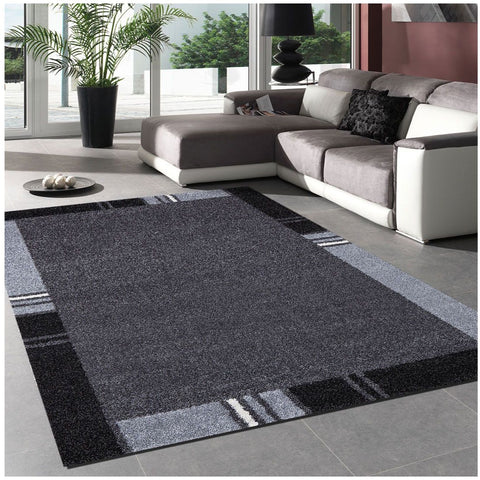 Tapis de Salon Gris motif Graphique ZAQUO