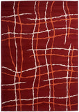 Tapis de Salon Rouge Moderne MALMO | Royaume du Tapis