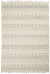 Tapis de Salon Scandinave Blanc en Laine MALSA | Royaume du Tapis