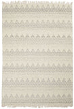 Tapis de Salon Scandinave Blanc en Laine MALSA | Royaume du Tapis