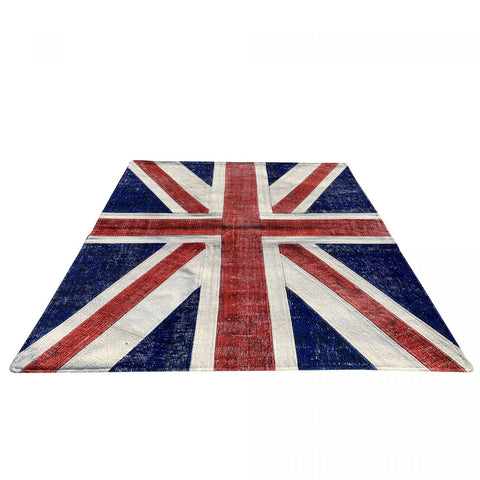 Tapis en Laine noué main Drapeau Angleterre UNION