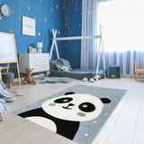 Tapis motif panda pour chambre enfant PANDOU