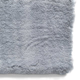 Tapis Shaggy Gris argent uni en polyester TEDDY