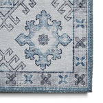 Tapis Bleu ciel traditionnel kilim pour salon et couloir TOPAZ