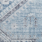 Tapis Bleu ciel traditionnel kilim pour salon et couloir TOPAZ
