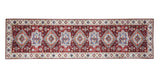 Tapis Rouge traditionnel kilim pour salon et couloir TOPAZ