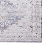 Tapis Gris et Beige traditionnel kilim pour salon et couloir TOPAZ