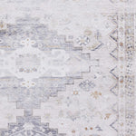 Tapis Gris et Beige traditionnel kilim pour salon et couloir TOPAZ