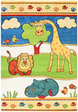 Tapis pour enfant multicolore animaux AIMLAN