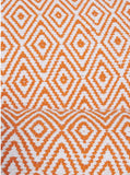 Tapis de Salon Orange en coton tissé à la main SCANDINAVIA