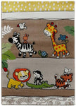 Tapis pour enfant multicolore motif animaux CELANA