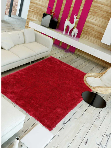 Tapis Shaggy Rose foncé Uni doux SG LUXE