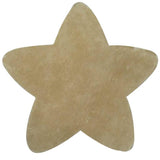 Tapis pour enfant en forme d'étoile beige COTON