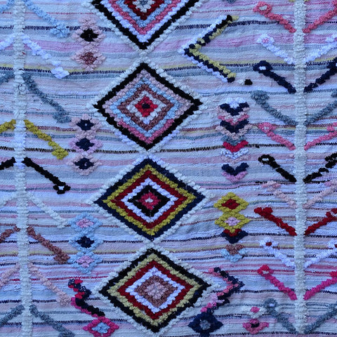 Tapis Rectangulaire 165x290 en Coton Multicolore